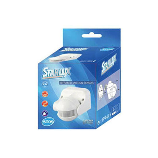 Starlux ST09 Ενσύρματος Αισθητήρας Κίνησης Υπερύθρων 180° Εμβέλειας 12m