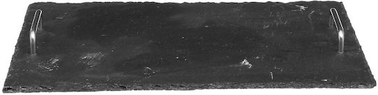 Atmosphera Servierplatte mit Griff Stein 40x30cm 1Stück Atmosphera Servierplatte mit Griff Stein 40x30cm 1Stück