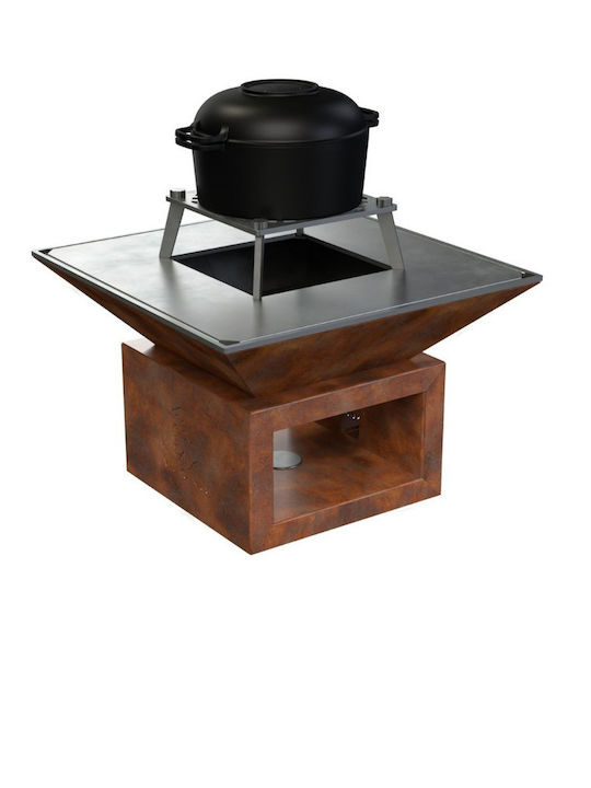 Vulcanus Grill Pro730 Camp Kamin Draußen Metallisch Braun 73x73x48cm