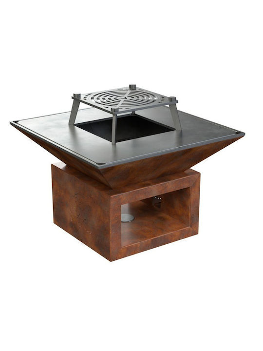 Vulcanus Grill Pro730 Camp Kamin Draußen Metallisch Braun 73x73x48cm