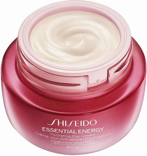 Shiseido Essential Energy 24-часов Хидратиращ Дневен Крем За Лице с SPF20 и Хиалуронова Киселина 50ml