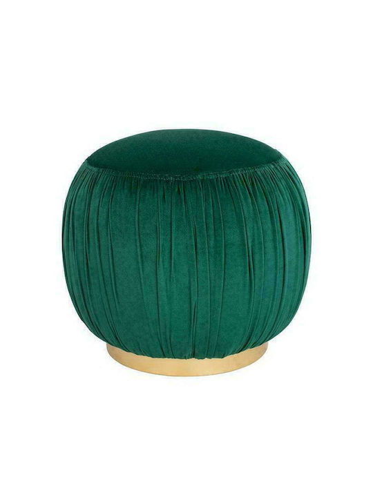 Hocker Für das Wohnzimmer Gepolstert mit Samt Derek Cypress 45x45x40cm