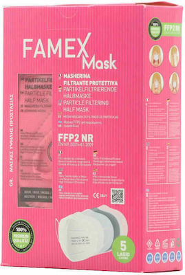 Famex Disposable Protective Mask FFP2 Fuchsia 10pcs