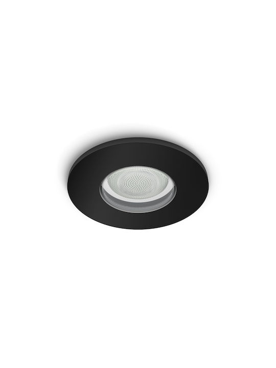 Philips Στρογγυλό Μεταλλικό Χωνευτό Σποτ με Ντουί GU10 Λευκό 1τμχ