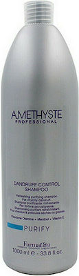 Farmavita Amethyste Professional Purify Anti - Dandruff Sham Shampoos Against Dandruff for All Hair Types 1000ml