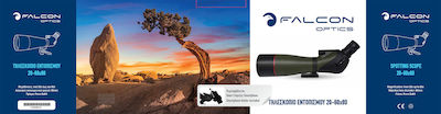 Falcon Оптичен монокъл 20-60x80 мм Черен Optics Spotting Scope