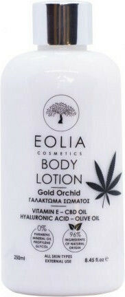 Eolia Cosmetics Gold Orchid Moisturizing Lotion Body with Hyaluronic Acid 250ml