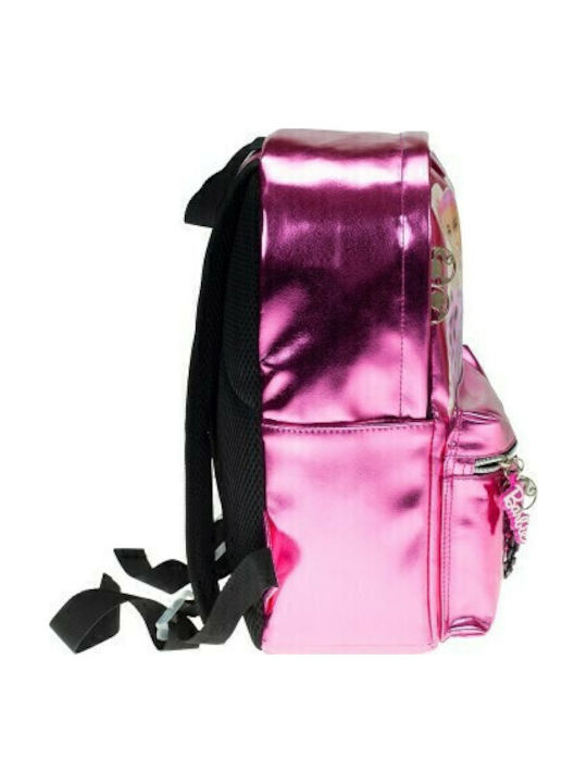 Gim Barbie Metallics Παιδική Τσάντα Πλάτης Ροζ 25x13x13εκ.