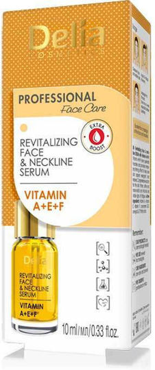 Delia Cosmetics Vitamins A E F 100 Καταπραϋντικό & Ενυδατικό Serum Προσώπου με Βιταμίνη E για Αποτοξίνωση & Αναζωογόνηση 10ml