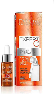 Eveline Expert C 12 Active vitamin Night Serum Injection 18ml