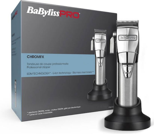 Babyliss Pro Professional Rechargeable Hair Clipper Silver FX8700E