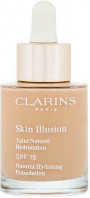 Clarins Skin Illusion Natural Hydrating Foundation Machiaj lichid 30ml