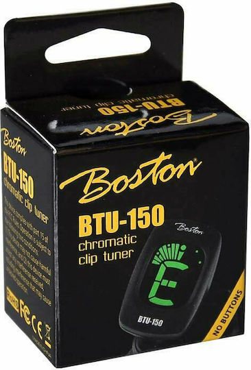 Boston Chromatisch Tuner BTU 150 in Schwarz Farbe