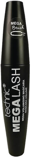 Technic Mega Lash Mega Volumising Ultra Black Mascara Μαύρο 14ml