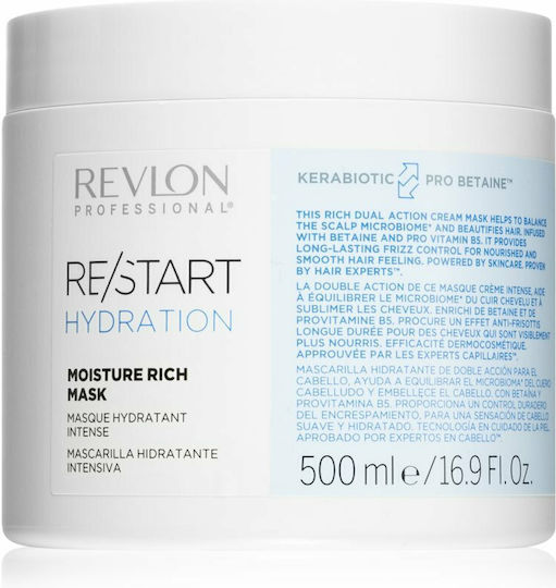 Revlon Restart Hydratation Haarmaske für Feuchtigkeit 500ml