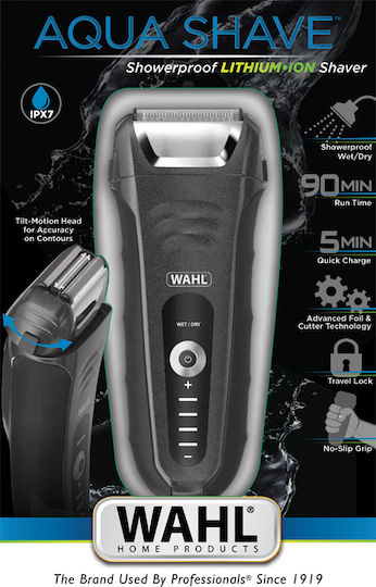 Wahl Professional Aqua Shave 07061-916 Foil Ξυριστική Μηχανή Προσώπου Επαναφορτιζόμενη