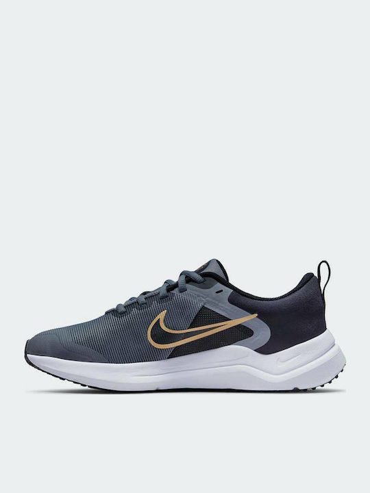 Downshifter Downshifter 12 Kids Sports Shoes Running with Laces Cool Grey / Metallic Gold / Black / White