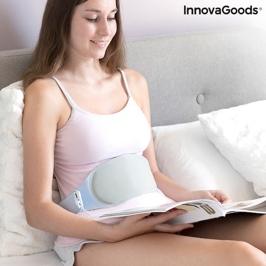 InnovaGoods Wellness Relax Rechargeable Wireless Ζώνη Μασάζ για το Σώμα με Δόνηση και Λειτουργία Θέρμανσης Μπλε