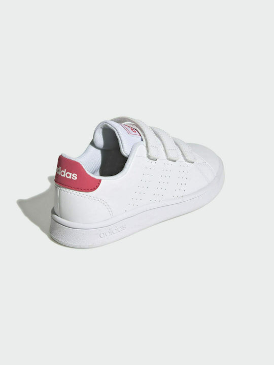 Adidas Παιδικά Sneakers Advantage με Σκρατς Cloud White / Real Pink / Core Black