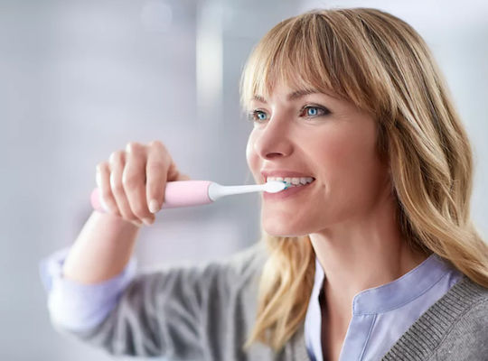 Philips Sonicare ProtectiveClean 4300 Electric Toothbrush with Timer and Pressure Sensor Pink