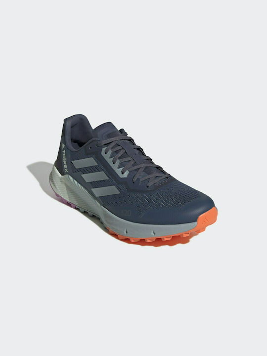 Adidas Terrex Agravic Flow 2.0 Ανδρικά Αθλητικά Παπούτσια Trail Running Wonder Steel / Magic Grey / Impact Orange