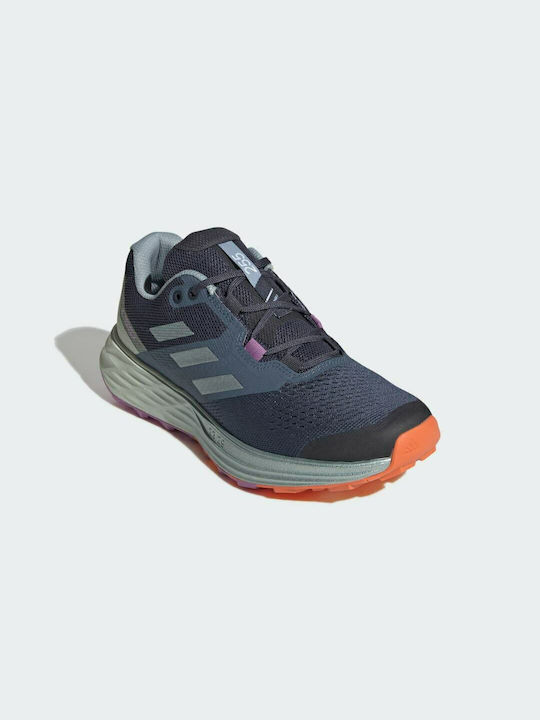 Adidas Terrex Two Flow Γυναικεία Αθλητικά Παπούτσια Trail Running Wonder Steel / Magic Grey Met / Pulse Lilac