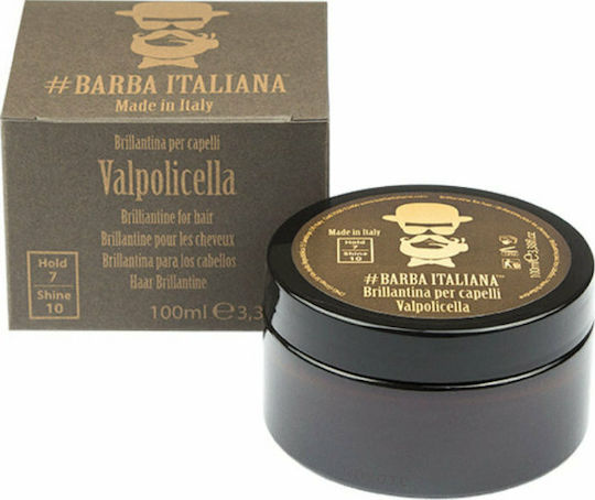 Barba Italiana Valpolicella Brilliantine for Hair Pomade για Δυνατό Κράτημα & Λάμψη 100ml