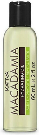 Kativa Macadamia Hydrating Ulei de păr pentru Nutriție 60ml