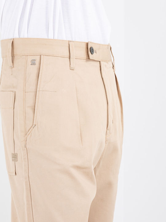 Worker Ανδρική Βερμούδα Chino Μπεζ