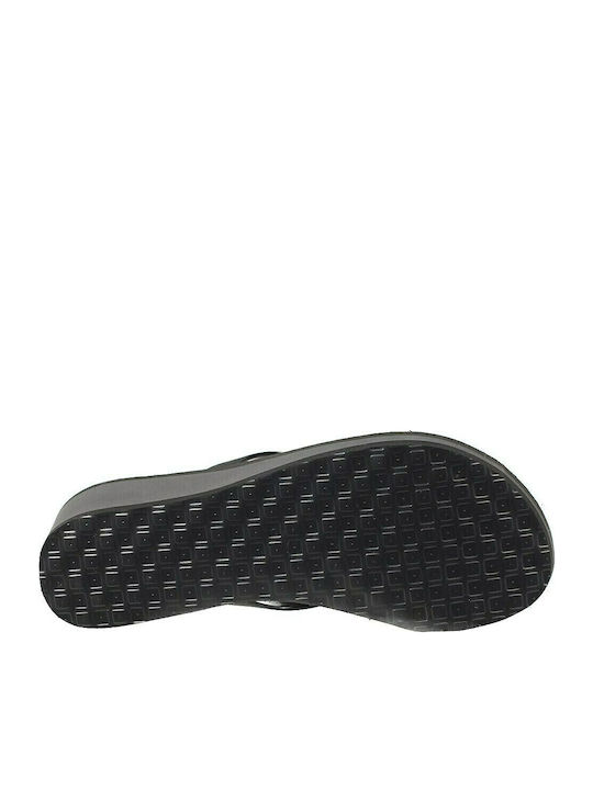 Cinteo Superheel Σαγιονάρες με Πλατφόρμα σε Μαύρο Χρώμα
