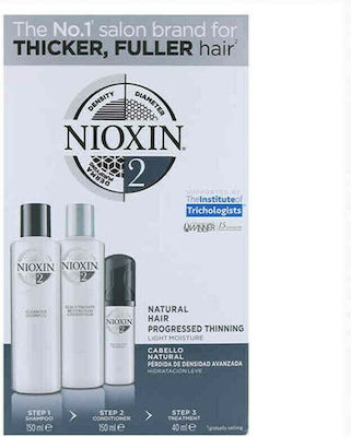 Nioxin Hydration 2 Haarpflegeset gegen Haarausfall mit Shampoo 3Stück