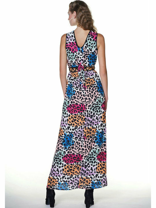 Sommer Maxi Damenkleid Tierdruck