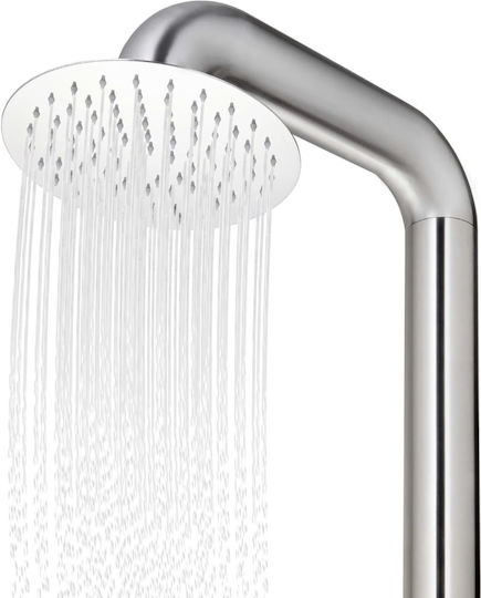 vidaXL Pool Shower 62x62cm Silver