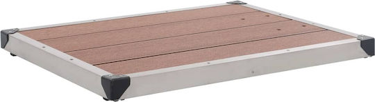 vidaXL Pool Shower 62x62cm Silver