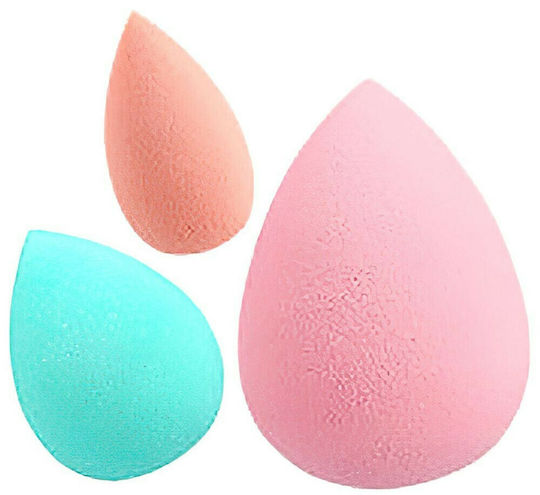 Ilu Synthetic Make Up Sponge Set for Foundation Raindrop 3pcs