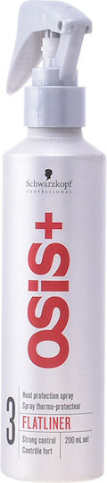Schwarzkopf OSiS+ 3 Flatliner Spray Θερμοπροστασίας Μαλλιών κατά του Φριζαρίσματος 200ml