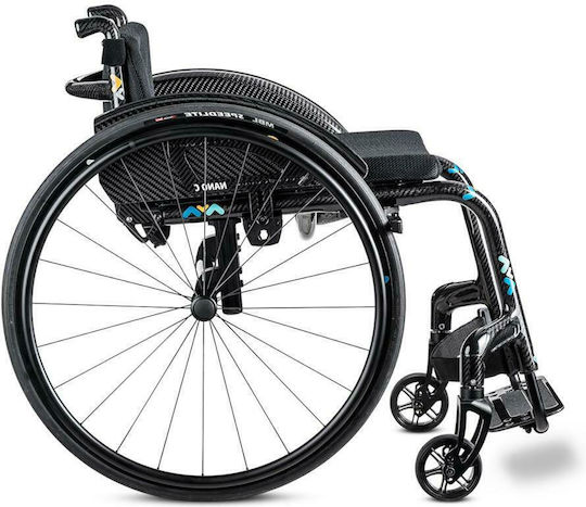 Meyra Nano C 1.158 Elektrisch Licht Typ Rollstuhl 44cm 1.158 Schwarz