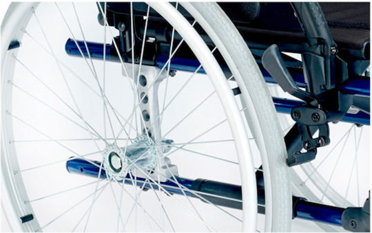 Sunrise Medical Breezy Style Standard 24 Wheelchair 24 Simple Type with Simple Back Navy Blue with Inflatable Wheels 45.5cm Navy Blue