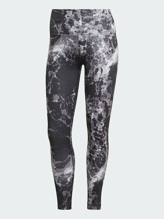 Essentials Yoga Γυναικείο Cropped Κολάν Ψηλόμεσο Grey Two