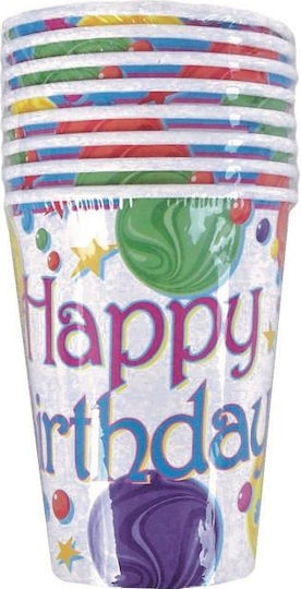 Happy Birthday Glass for Party 8pcs