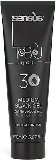 Sensus TABU Man Medium Black 3 Haargel mit Farbe für graues Haar 150ml
