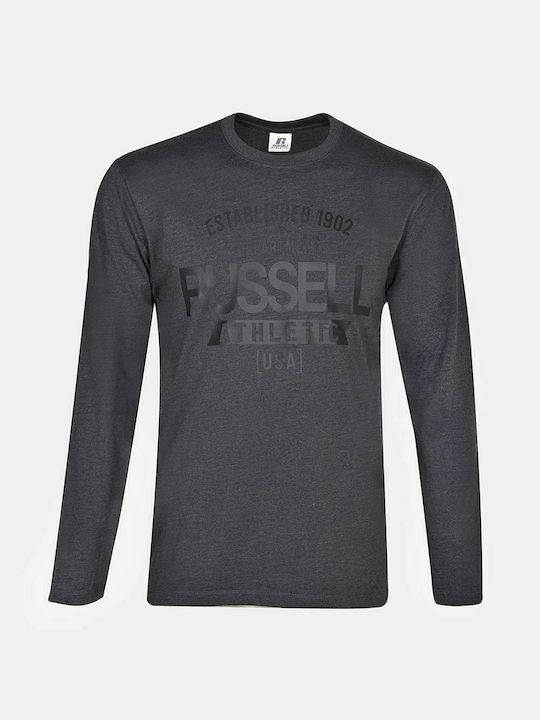 Russell Athletic Established 1902 Men's Long Sleeve Blouse Charcoal