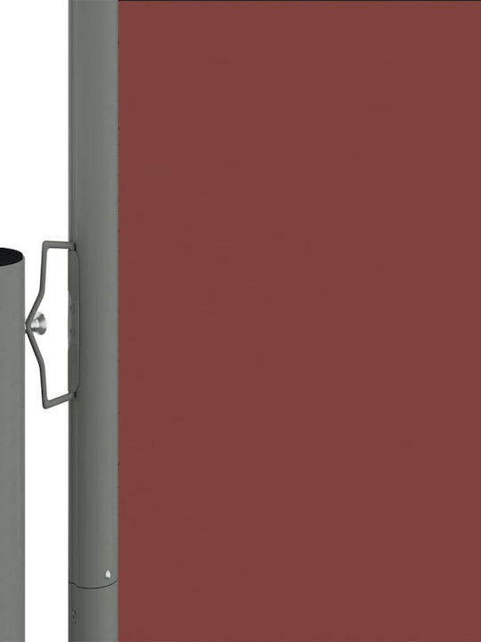 vidaXL Rulou lateral de umbrire Terasă Cafea x10m