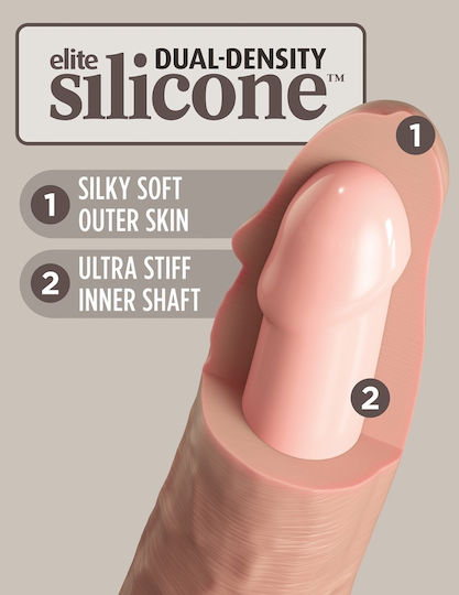 Pipedream King Cock Elite Ultimate Vibrating Silicone Body Dock Kit Harness με Dildo 22cm σε Μαύρο Χρώμα