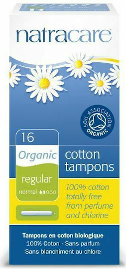 Natracare Ταμπόν Organic Cotton mit Applikator 16Stück