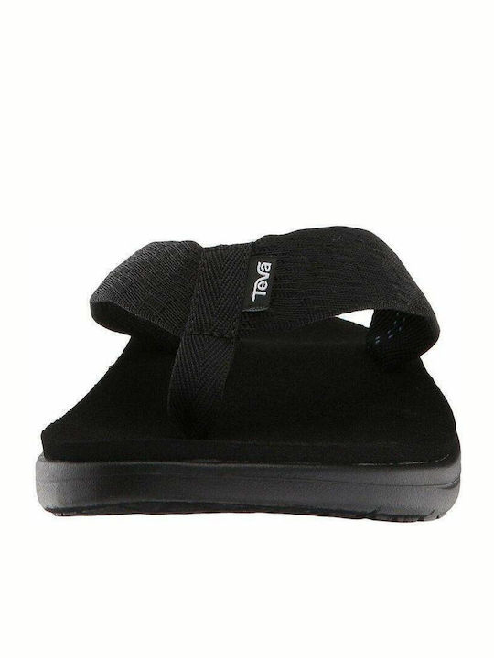 Voya Ανδρικά Flip Flops Μαύρα