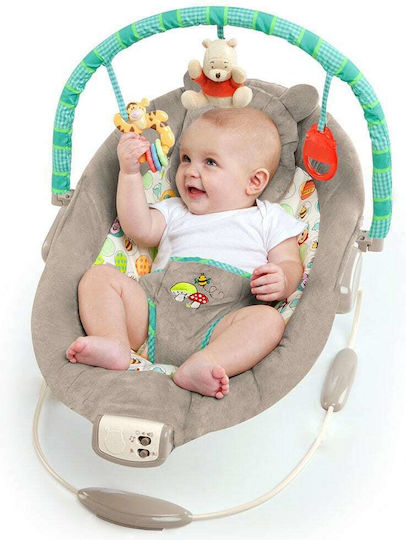 Bright Starts WINNIE THE POOH Dots & Hunny Pots Bouncer Ηλεκτρικό Relax Μωρού Γκρι Bright Starts WINNIE THE POOH Dots & Hunny Pots Bouncer Ηλεκτρικό Relax Μωρού Γκρι