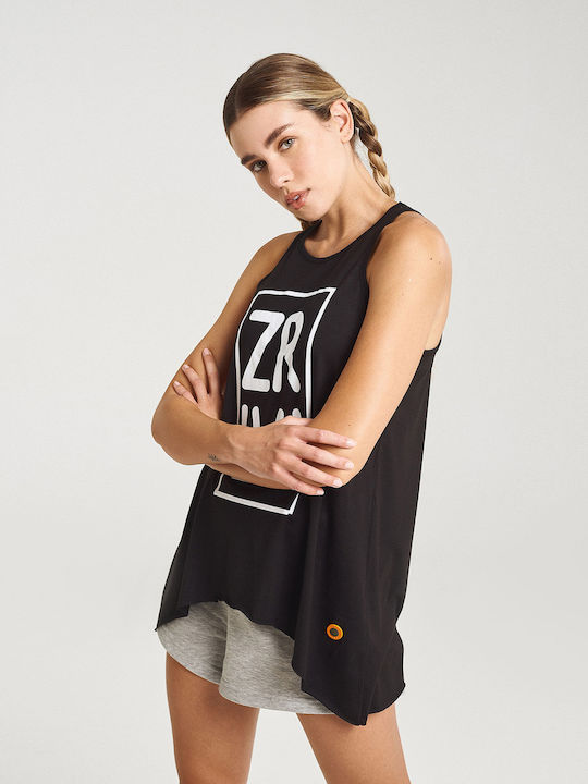 Zero Level Women's Summer Blouse Sleeveless Black