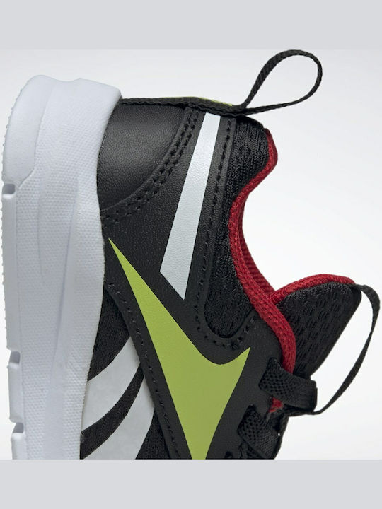 XT Sprinter 2 Kids Sports Shoes Running with Laces Core Black / Acid Yellow / Vector Red