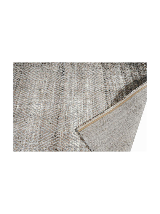 Polcarpet 2607 Teppich Rechteckig Synthetisch,Polyester/Cotton/Leather Brown Grey